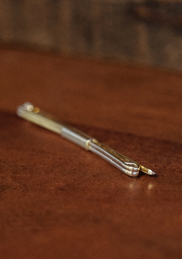 Original 1940's Flat Gold Collar Bar