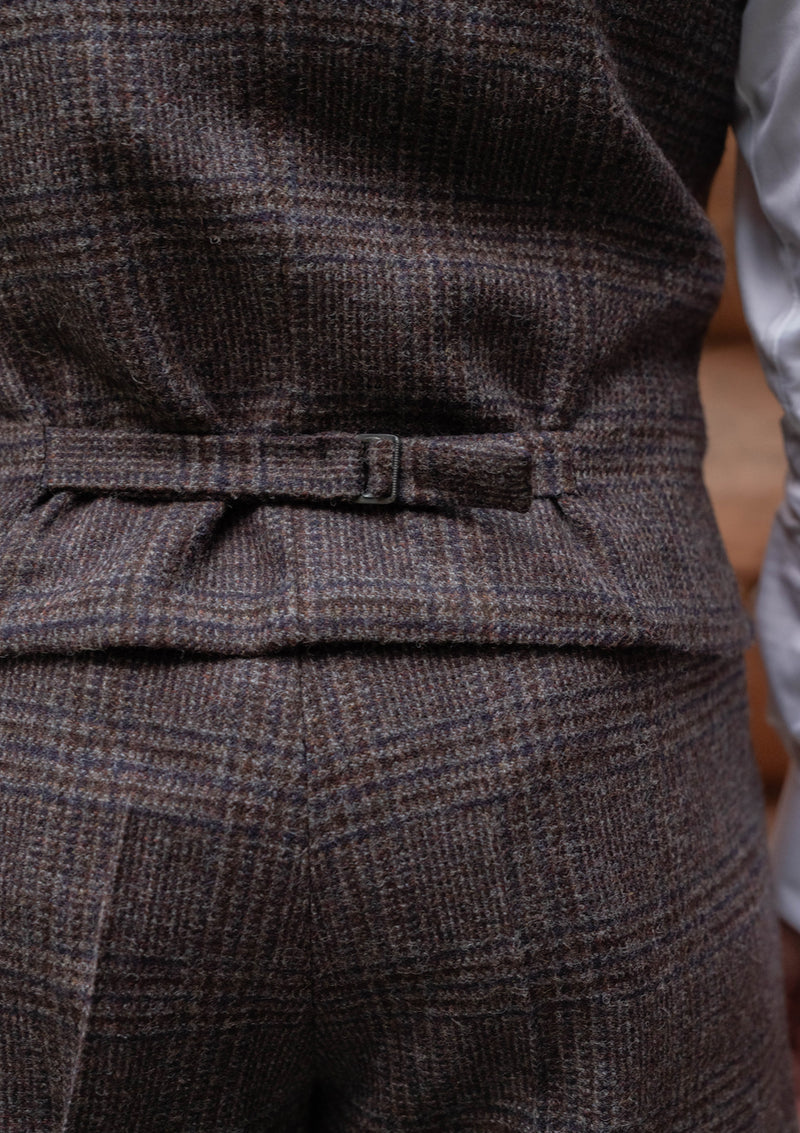 Brockman Waistcoat - Cobble Check Tweed