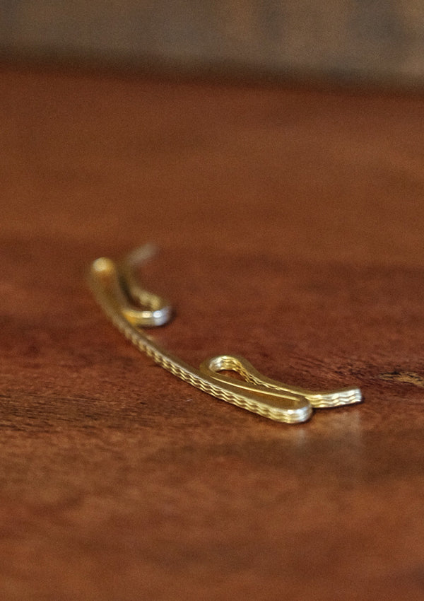Original 1940's Gold Curved Collar Bar