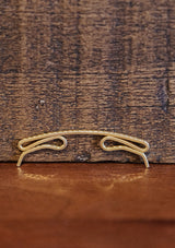 Original 1940's Gold Curved Collar Bar