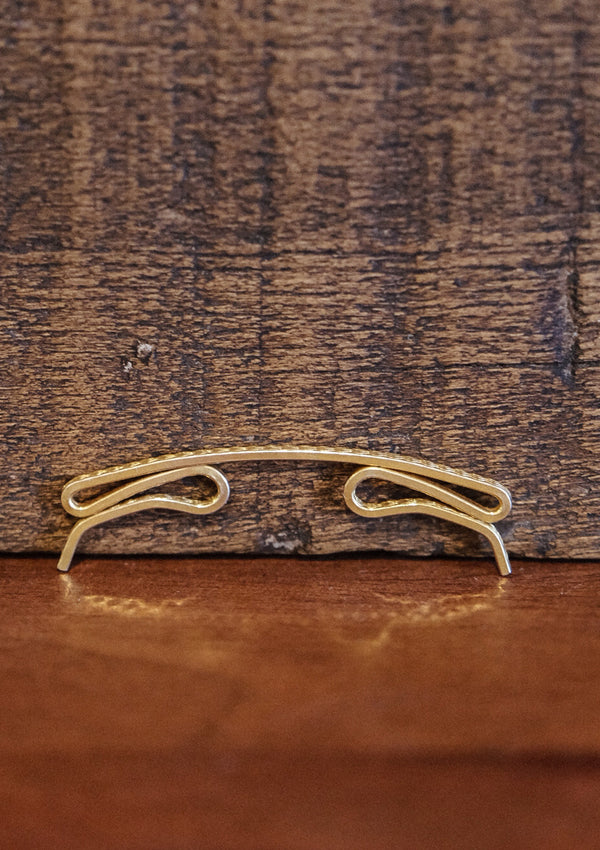 Original 1940's Gold Curved Collar Bar