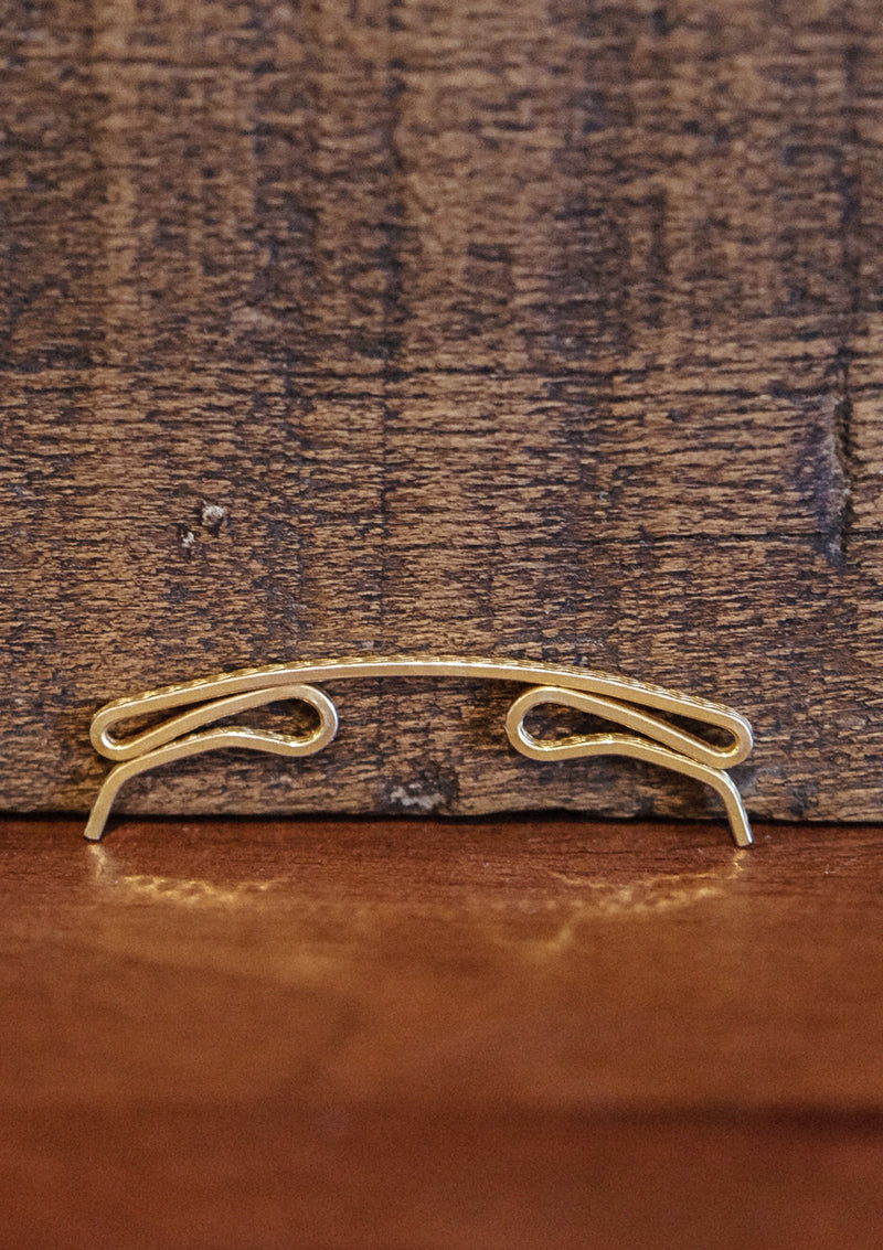 Original 1940's Gold Curved Collar Bar