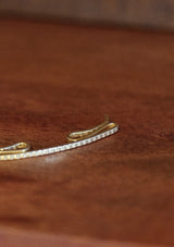 Original 1940's Gold Curved Collar Bar