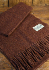 Wool Scarf - Dark Rust
