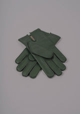 Deerskin Leather Gloves - Green