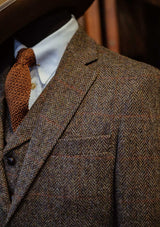Edison Harris Tweed Jacket - Brown Check