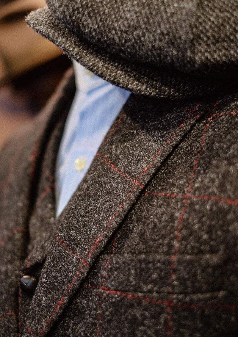Edison Harris Tweed Jacket - Red Check – Thomas Farthing London