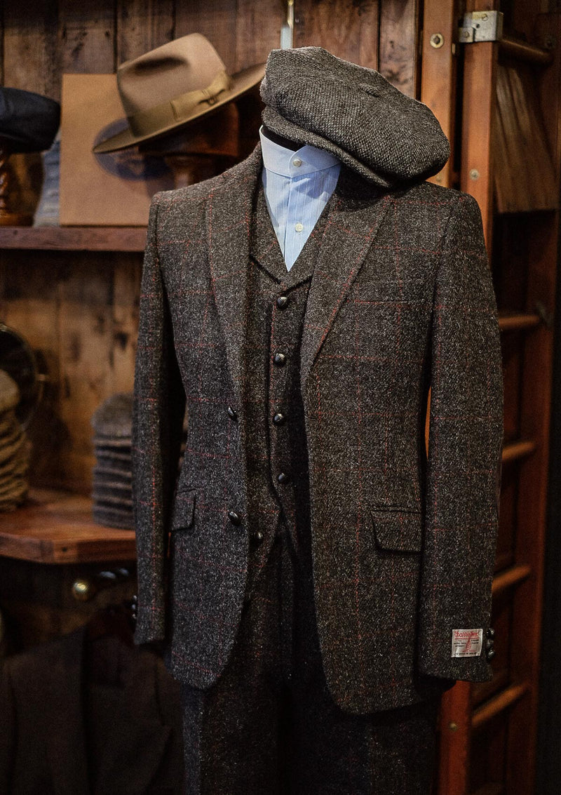 Edison Harris Tweed Jacket - Red Check – Thomas Farthing London