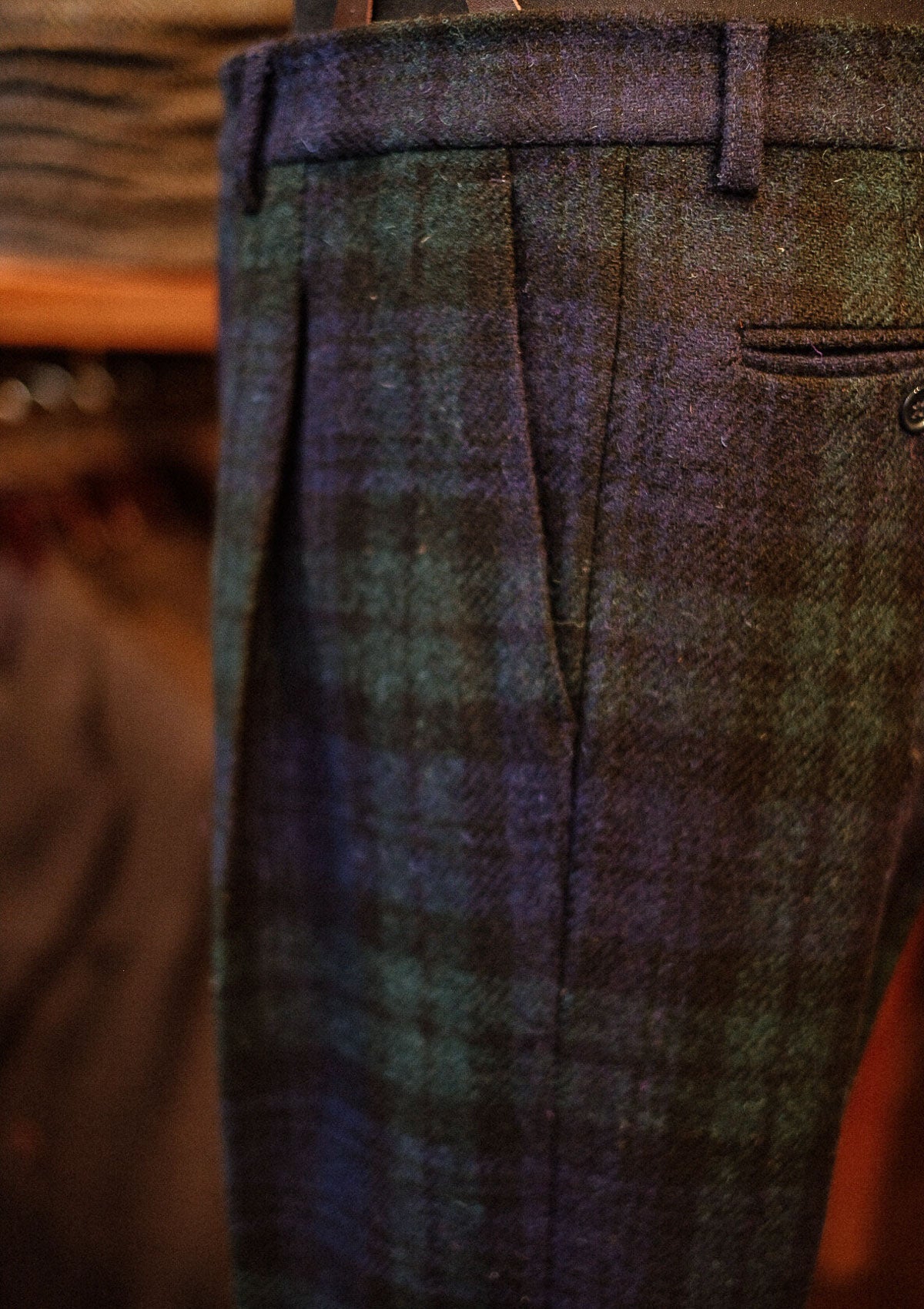 Edison Harris Tweed Trousers - Blackwatch – Thomas Farthing London