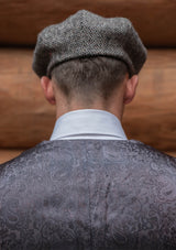 Edison Harris Tweed Waistcoat - Charcoal Herringbone