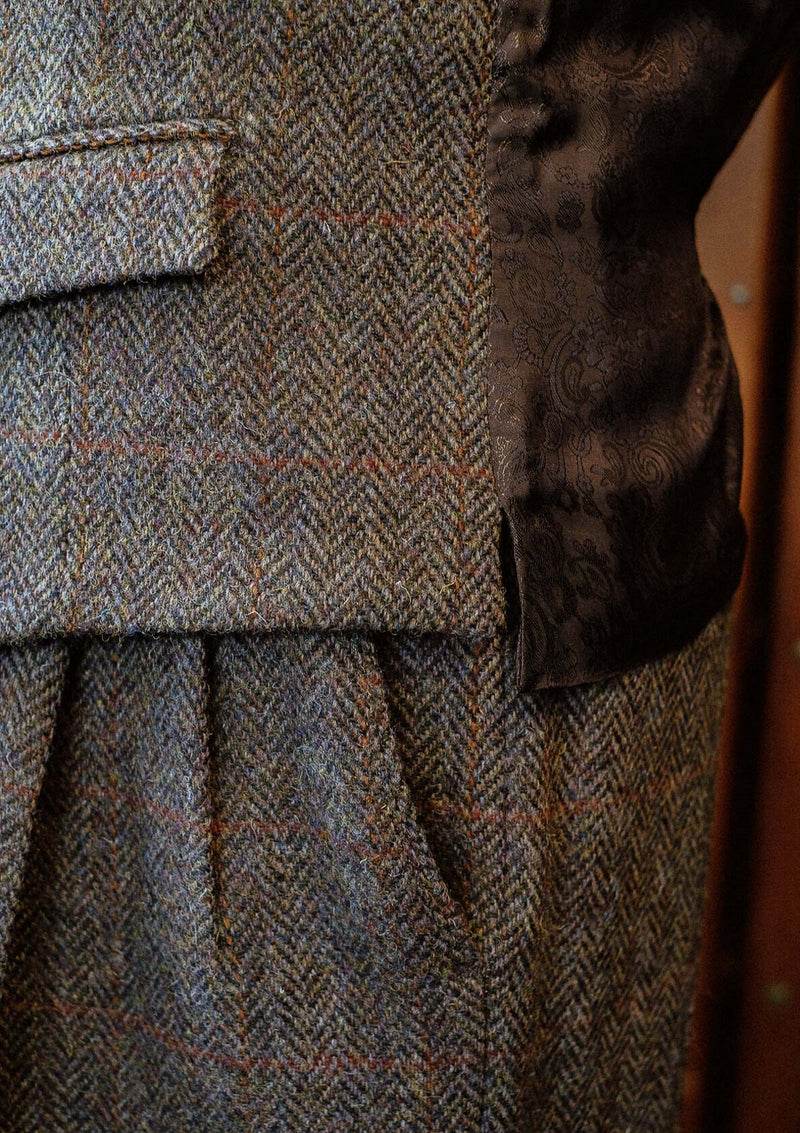 Edison Gene Harris Tweed Trousers - Brown Check