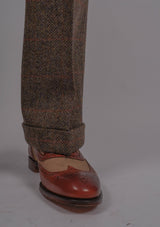 Edison Gene Harris Tweed Trousers - Brown Check