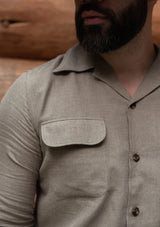 Connell Cotton Board Shirt - Sage Green