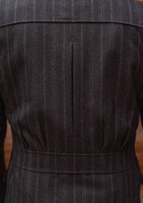 Munro Jacket - Dark Taupe with Vintage Grey Stripe