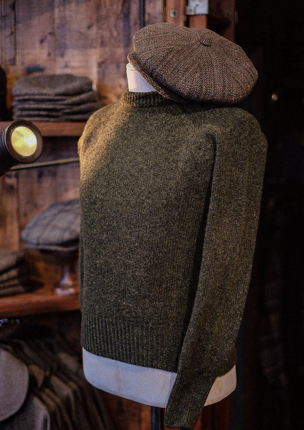 Mawson Lambs Wool Sweater - Pine Shadow