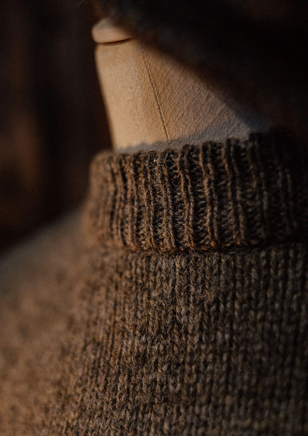 Mawson Lambs Wool Sweater - Pine Shadow