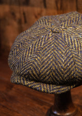 Newman Baker Boy - (Mid-Width) Navy & Green Donegal Tweed