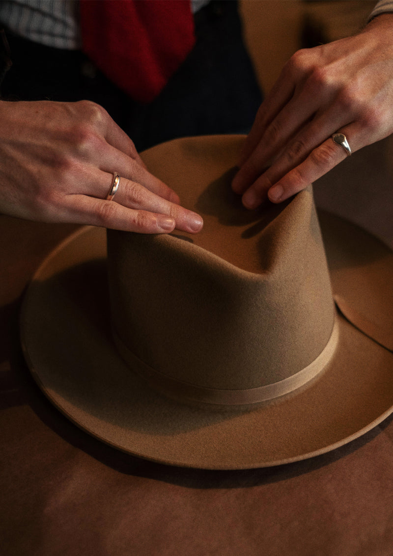 Burbank Rancher Hat - Open Crown - Oat