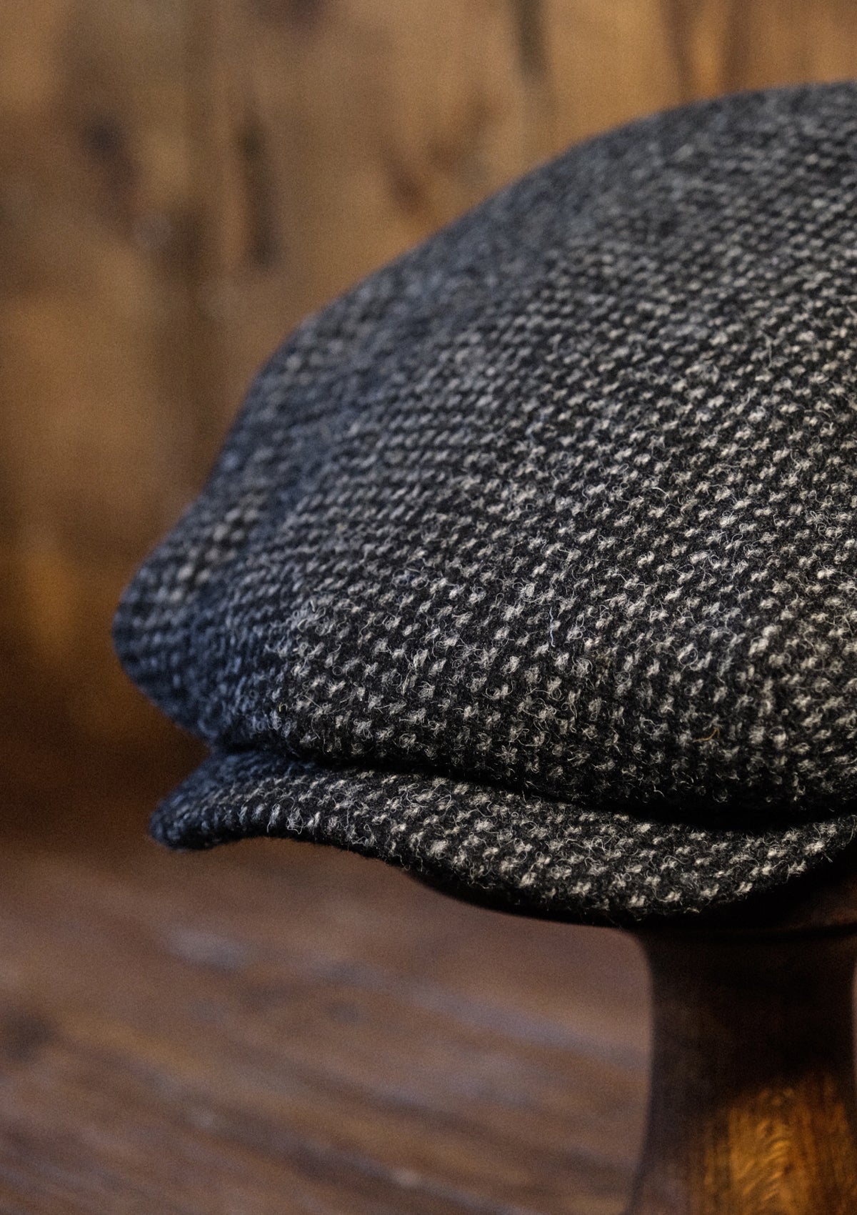 Regency 50 Pence Flat Cap Grey Fleck Tweed Thomas Farthing London