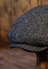 Regency 50 Pence Flat Cap - Grey Fleck Tweed