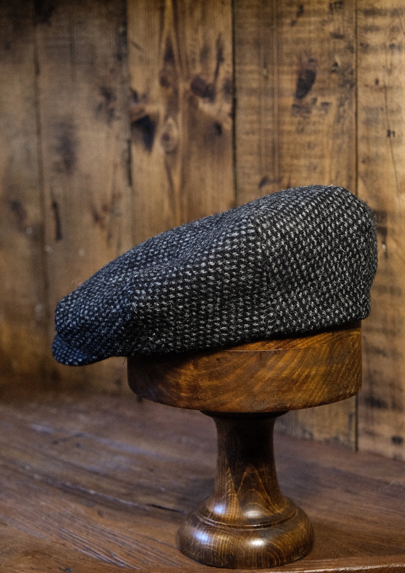 Regency 50 Pence Flat Cap - Grey Fleck Tweed