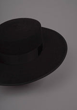 Sevillian Wide Brim Riding Hat - Black
