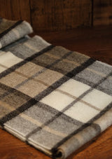 Wool Scarf - Natural Check