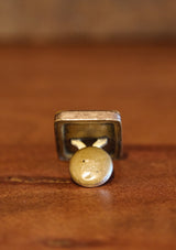 Original 1880's Gold "T" Buttonhole Pin - Boxed