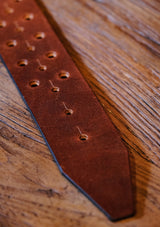 Saddle Leather Double Pin Belt - Tan