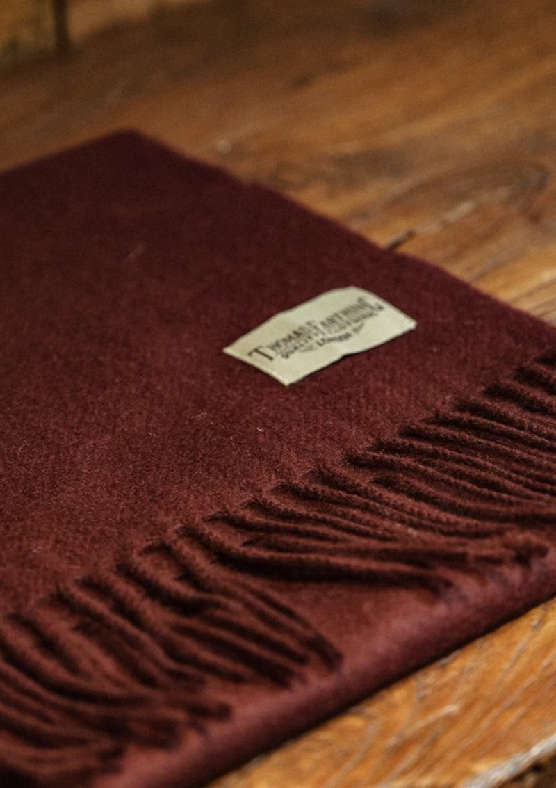 Merrell Scarf Merino Wool Scarf - Merlot – Thomas Farthing London