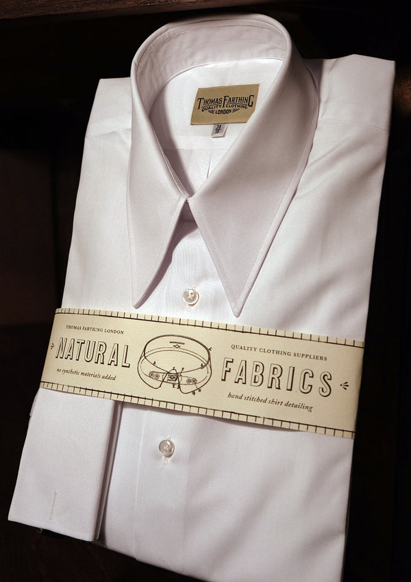 Spearpoint Cotton Shirt - White